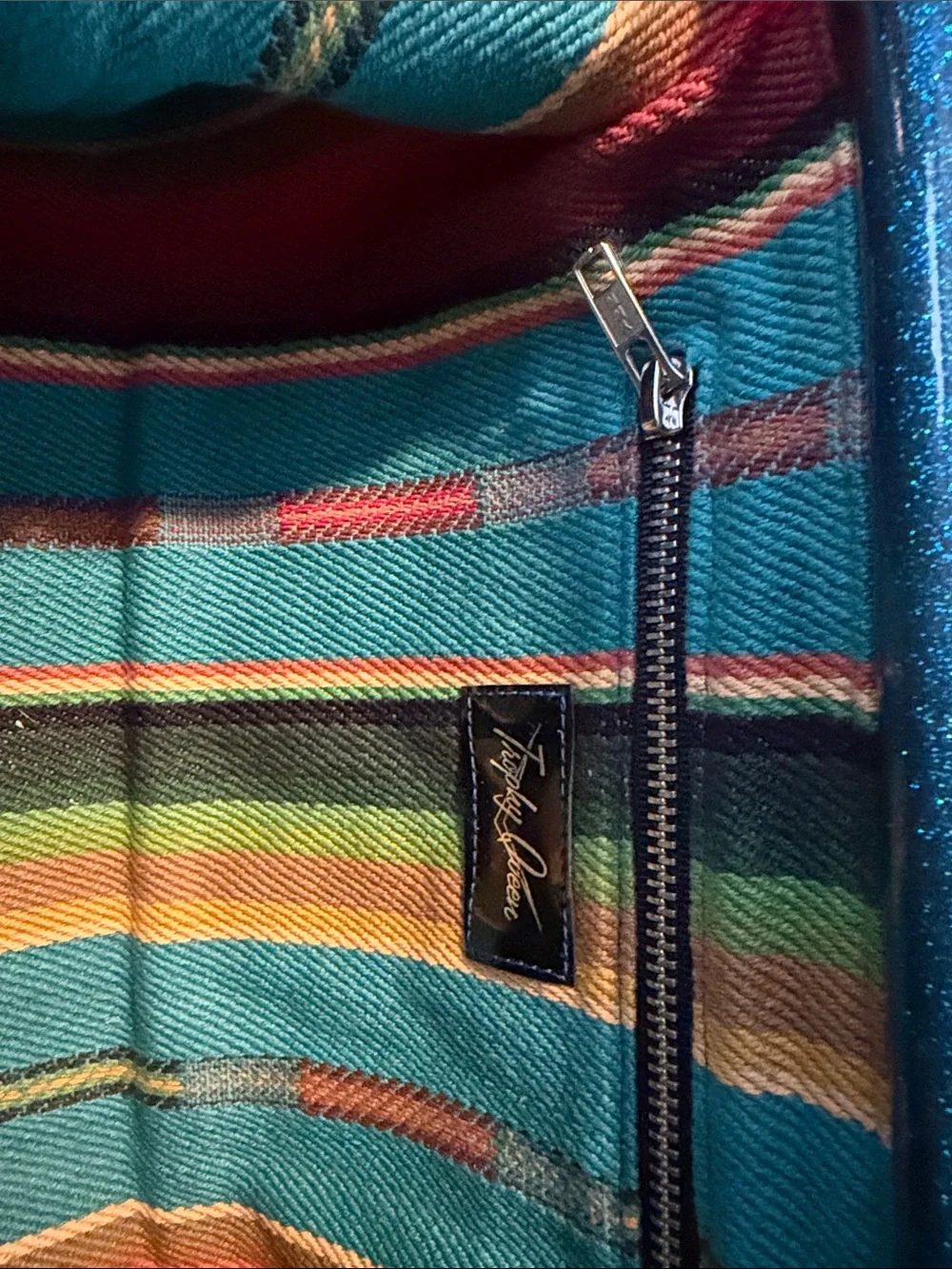 Trophy Queen Teal Clutch